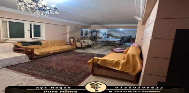 شقة للبيع فى رشدي - قسم سيدى جابر - الإسكندرية