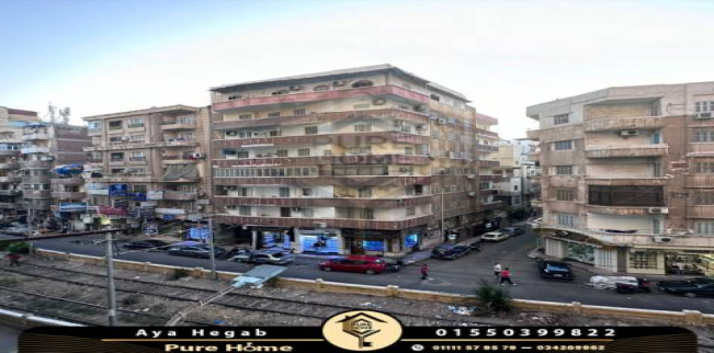 شقة للبيع فى رشدي - قسم سيدى جابر - الإسكندرية