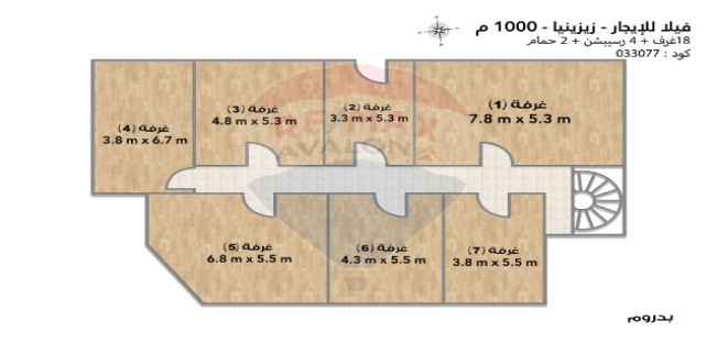 فيلا للإيجار فى زيزينيا - قسم الرمل - الإسكندرية